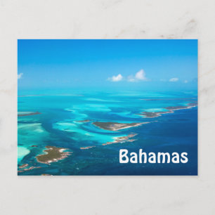 Bahamas Luftaufnahme Postkarte
