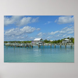 Bahamas Marina, Große Insel Abaco Poster