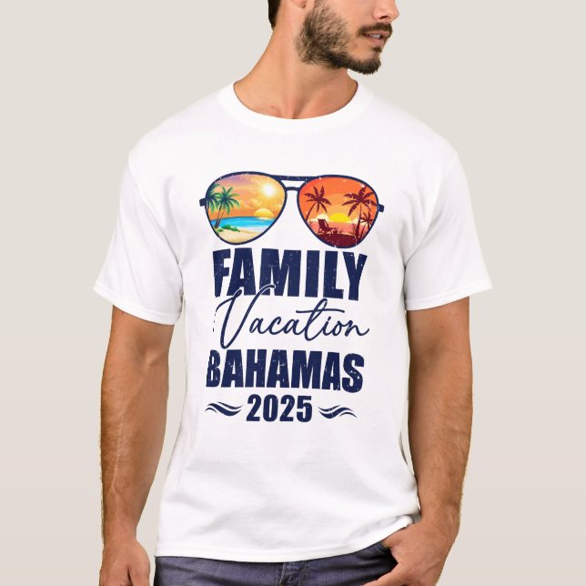 Bahamas Matching Family Vacation 2025 Making Memor T-Shirt (Vorderseite)