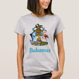 Bahamas mit Wappen (Inselparadies) T-Shirt