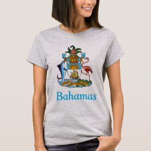 Bahamas mit Wappen (Inselparadies) T-Shirt