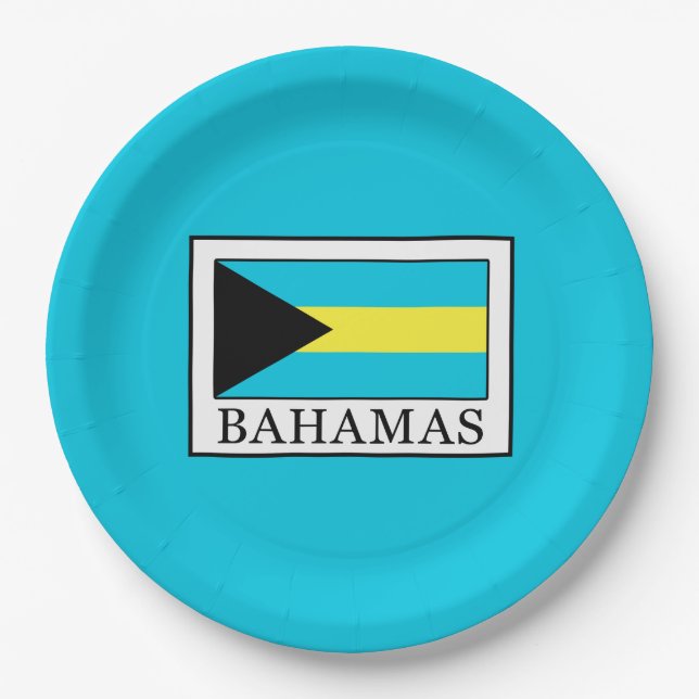 Bahamas Pappteller (Vorderseite)