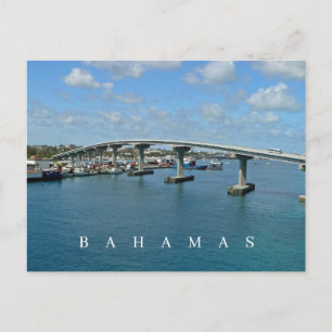 Bahamas Paradise Island Bridge Aussicht Postkarte