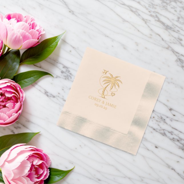 Bahamas Passport Servietten Mit Folie (Insitu (Hochzeit))