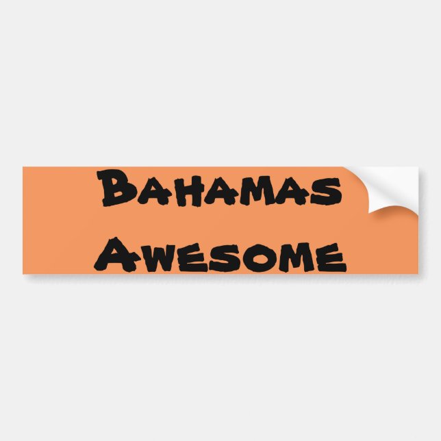 Bahamas Phantastisches Zitat Autoaufkleber (Vorne)