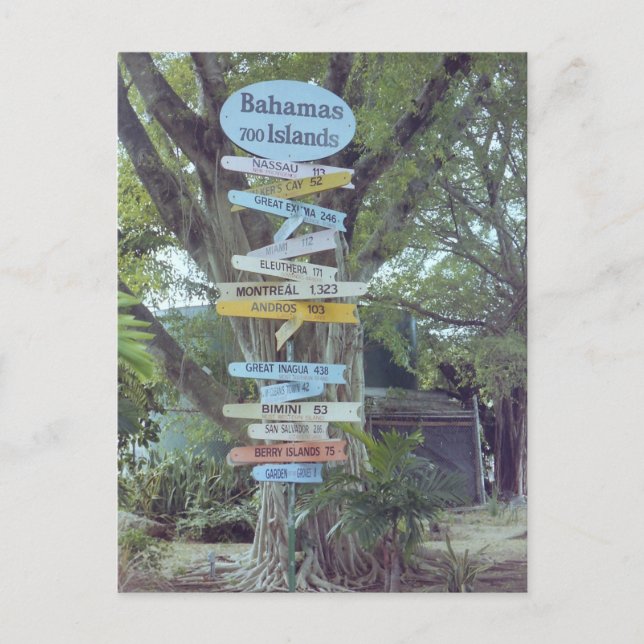 Bahamas Postkarte (Vorderseite)