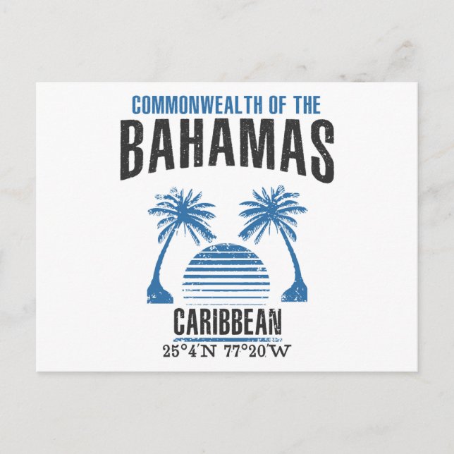 Bahamas Postkarte (Vorderseite)
