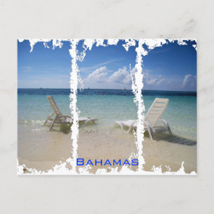 Bahamas Postkarte mit Distressed-Effekt