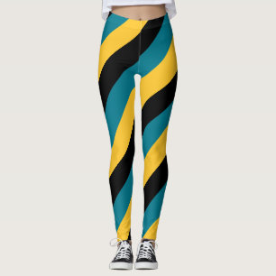 "Bahamas Pride Stripes" Patriotic Leggings