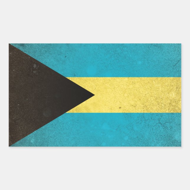 Bahamas Rechteckiger Aufkleber (Vorderseite)