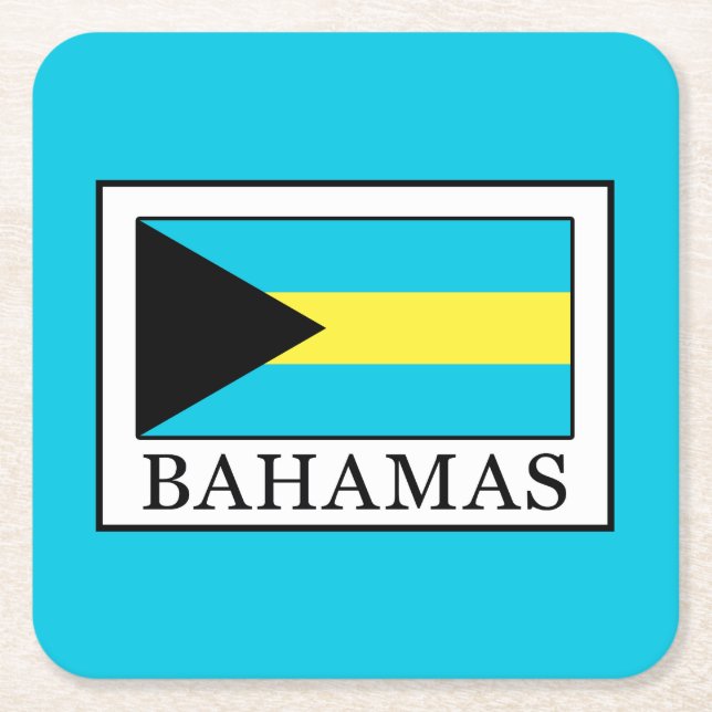 Bahamas Rechteckiger Pappuntersetzer (Vorderseite)