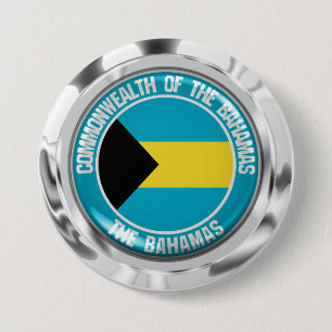 Bahamas Round Emblem Button