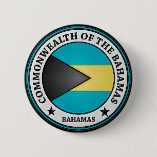 Bahamas Round Emblem Button