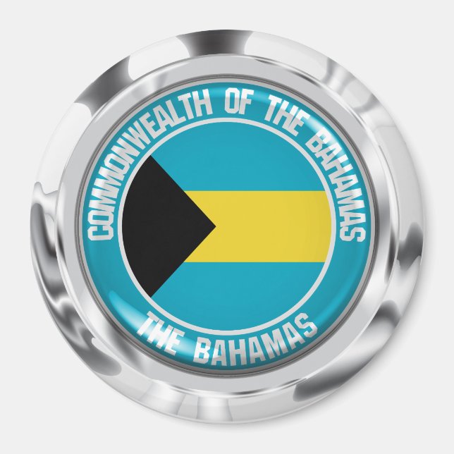 Bahamas Round Emblem Magnet (Vorne)