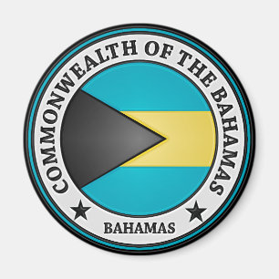 Bahamas Round Emblem Magnet