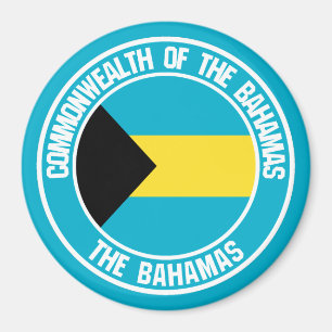 Bahamas Round Emblem Magnet