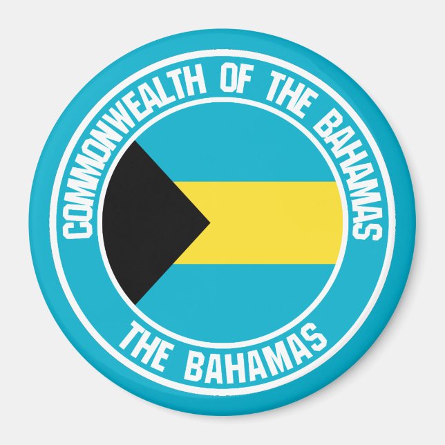 Bahamas Round Emblem Magnet (Vorne)