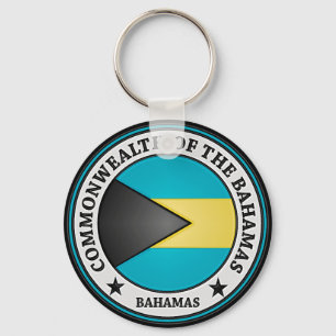 Bahamas Round Emblem Schlüsselanhänger