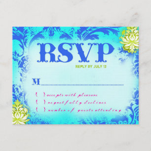 BAHAMAS RSVP 2-liniges Papier Einladung