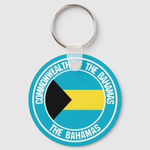 Bahamas-RundEmblem Schlüsselanhänger
