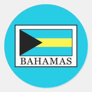 Bahamas Runder Aufkleber