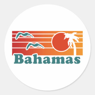 Bahamas Runder Aufkleber