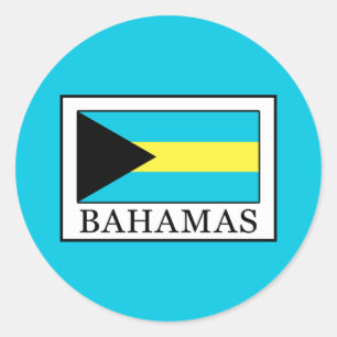 Bahamas Runder Aufkleber