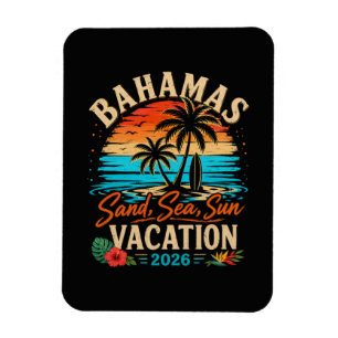 Bahamas Sand Meer Sonn Urlaub 2026 Magnet