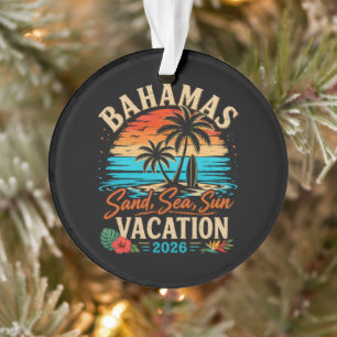 Bahamas Sand Meer Sonn Urlaub 2026 Ornament