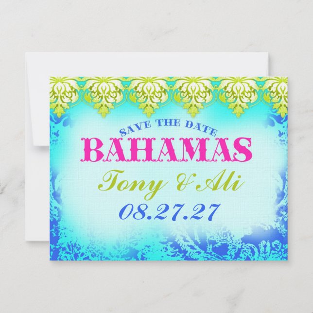 BAHAMAS SAVE THE DATE 2 (Vorderseite)