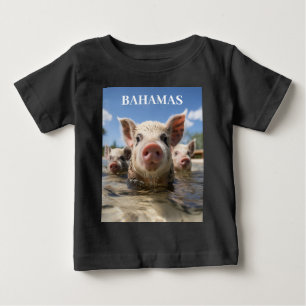 Bahamas Schwimmen Schweine - Exuma Pig Beach Adven Baby T-shirt