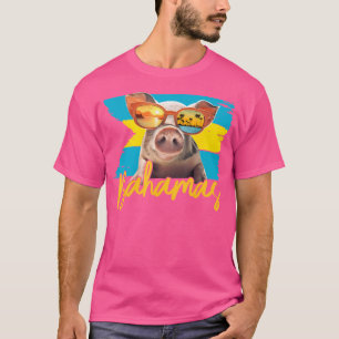 Bahamas Schwimmendes Schwein Karibik-Strand-Reisen T-Shirt