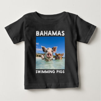 Bahamas Schwimmschweine Exuma Baby T-shirt