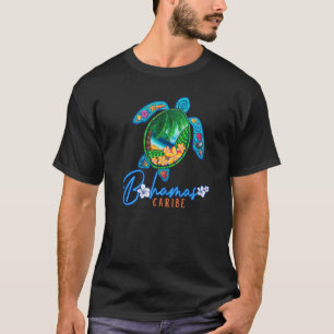 Bahamas Sea Turtle Caribe Urlaub Familienreise T-Shirt