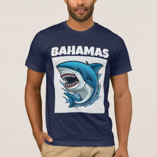BAHAMAS SHARK FLORIDA T - SHIRT T - SHIRT