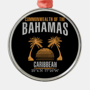 Bahamas Silbernes Ornament