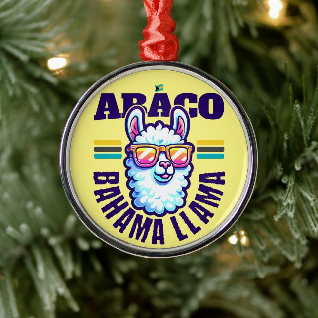 Bahamas Souvenir Geschenk: Abaco Bahamas Bahama Ll Ornament Aus Metall (Baum)
