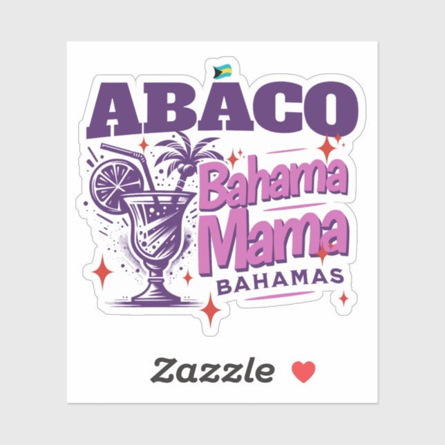 Bahamas Souvenir Geschenk: Abaco Bahamas Bahama Ma Aufkleber