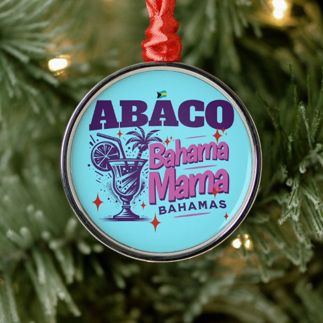 Bahamas Souvenir Geschenk: Abaco Bahamas Bahama Ma Ornament Aus Metall