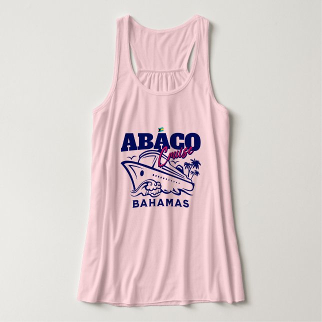 Bahamas Souvenir Geschenk : Abaco Bahamas Cruise Tank Top (Design Vorderseite)
