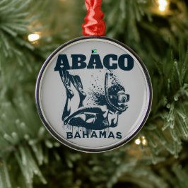 Bahamas Souvenir Geschenk: Abaco Bahamas Dive Ornament Aus Metall