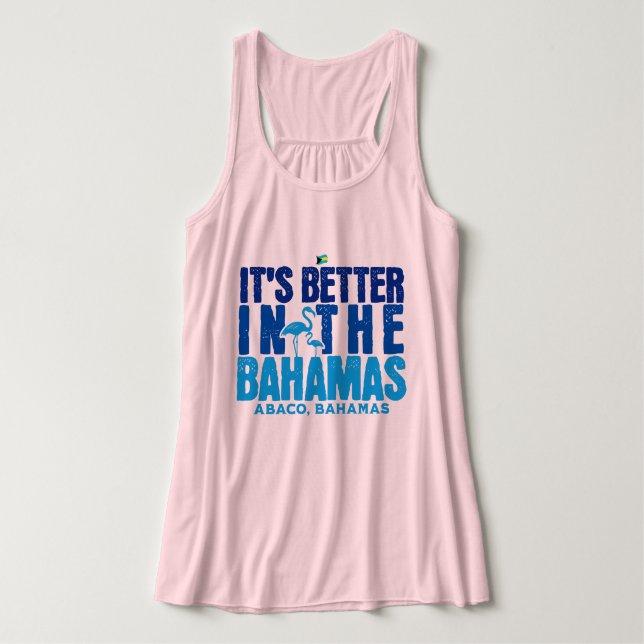 Bahamas Souvenir Geschenk : Abaco Bahamas Es ist b Tank Top (Design Vorderseite)