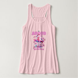 Bahamas Souvenir Geschenk : Abaco Bahamas Flamingo Tank Top