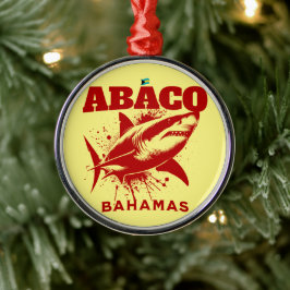 Bahamas Souvenir Geschenk: Abaco Bahamas Shark Fis Ornament Aus Metall