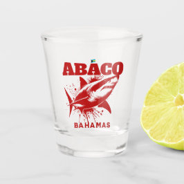 Bahamas Souvenir Geschenk: Abaco Bahamas Shark Fis Schnapsglas