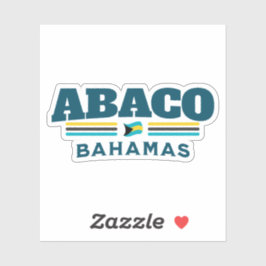 Bahamas Souvenir Geschenk: Abaco Bahamas Unabhängi Aufkleber