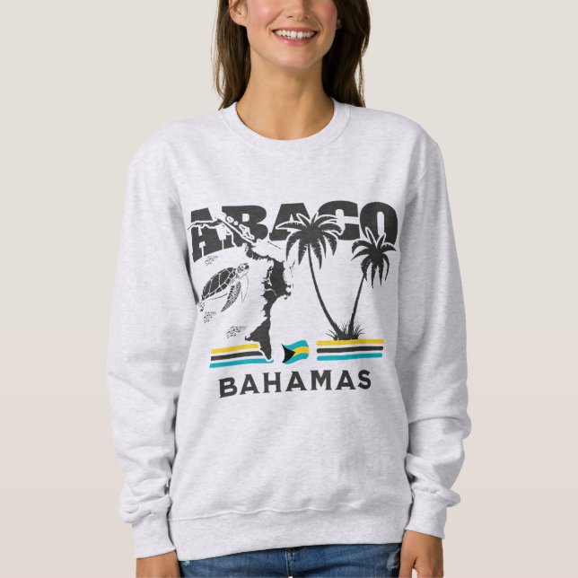 Bahamas Souvenir Geschenk: Abaco Bahamas Unabhängi Sweatshirt (Vorderseite)