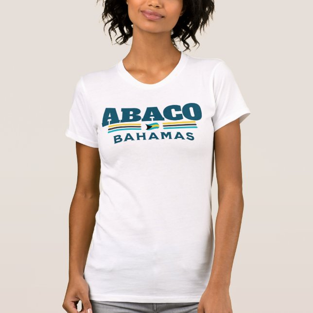 Bahamas Souvenir Geschenk: Abaco Bahamas Unabhängi T-Shirt (Vorderseite)