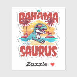 Bahamas Souvenir Geschenk : Bimini Bahama Saurus T Aufkleber