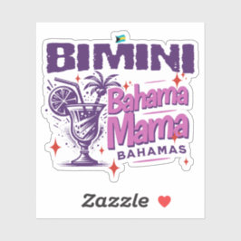 Bahamas Souvenir Geschenk: Bimini Bahamas Bahama M Aufkleber